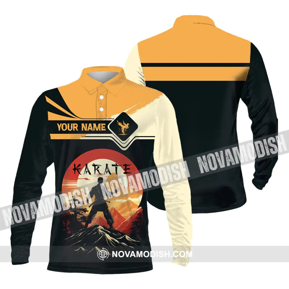 Unisex Shirt - Custom Karate Shirt Long Sleeve Polo / S T-shirt