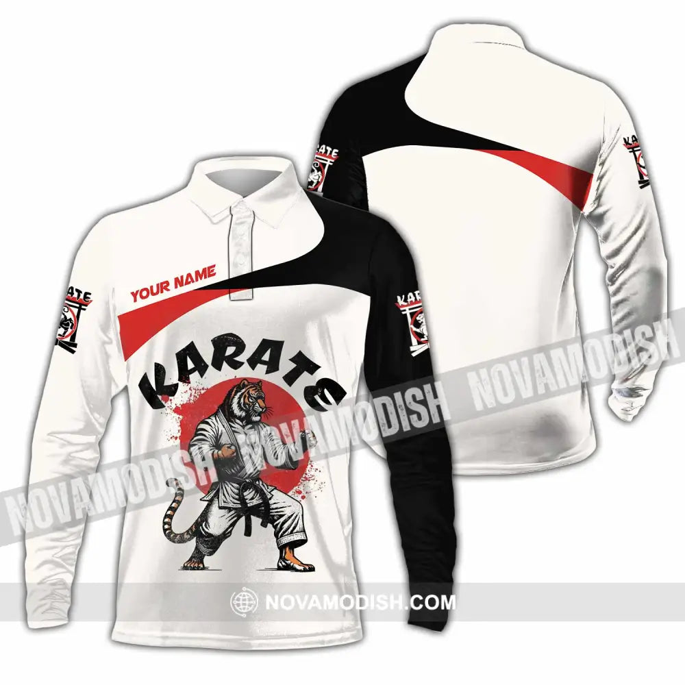 Unisex Shirt - Custom Karate Shirt Long Sleeve Polo / S T-shirt