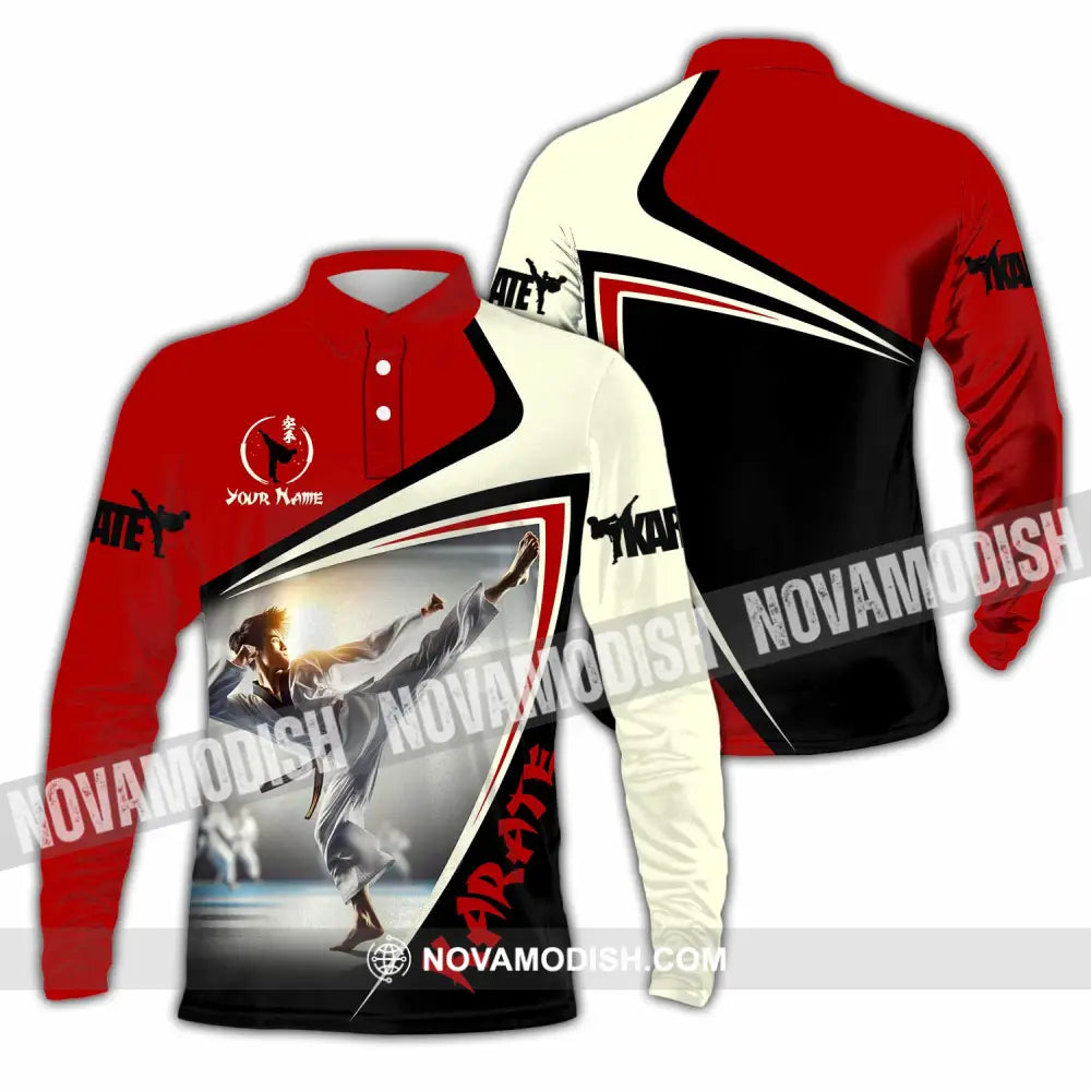 Unisex Shirt - Custom Karate Shirt Long Sleeve Polo / S T-shirt