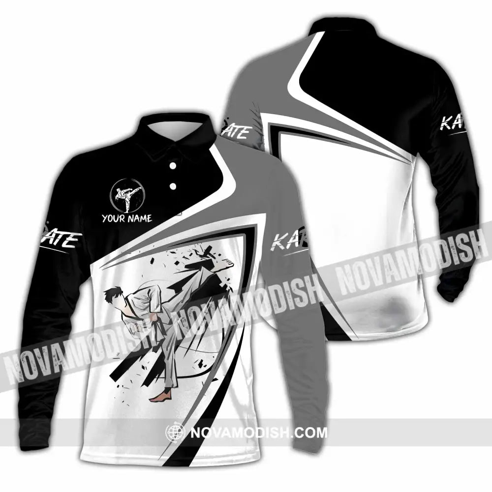 Unisex Shirt - Custom Karate Shirt Long Sleeve Polo / S T-shirt