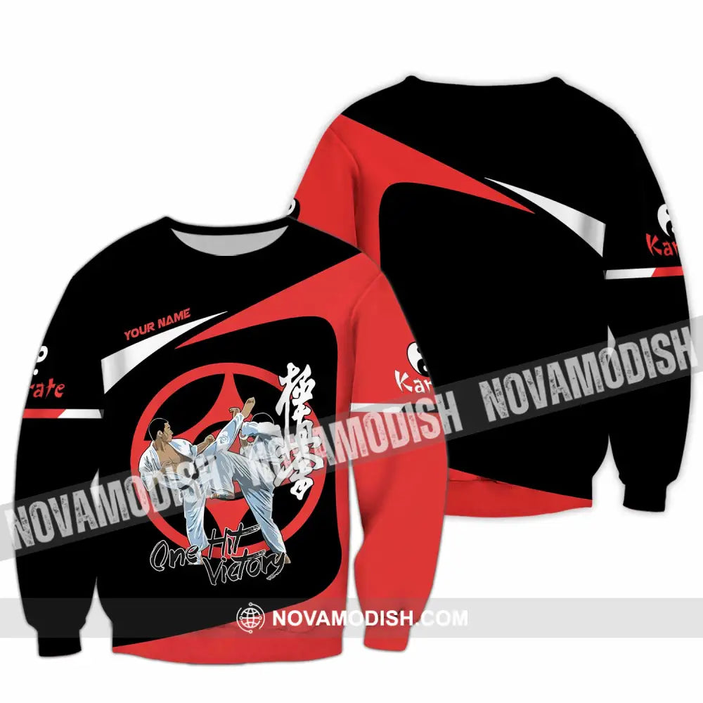 Unisex Shirt - Custom Karate One Hit Victory Shirt Long Sleeve / S T-shirt