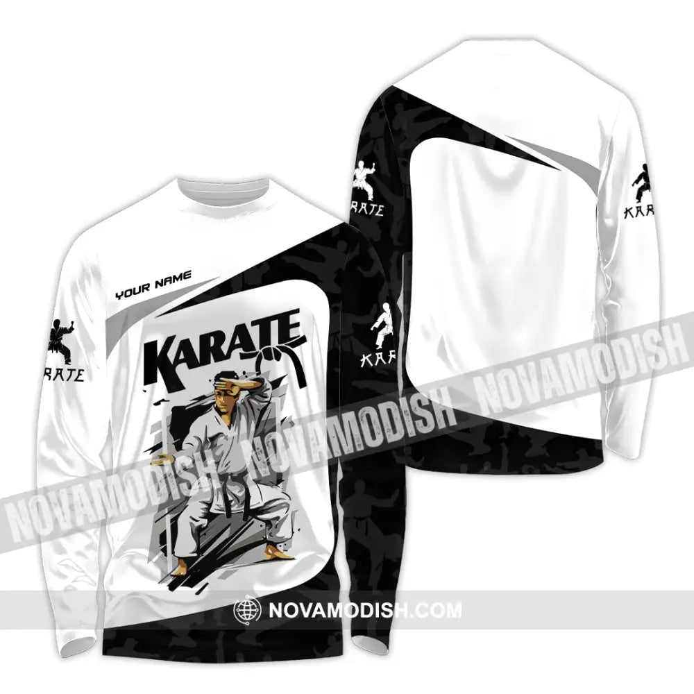 Unisex Shirt - Custom Karate Sport Shirt Long Sleeve Shirt / S T-shirt