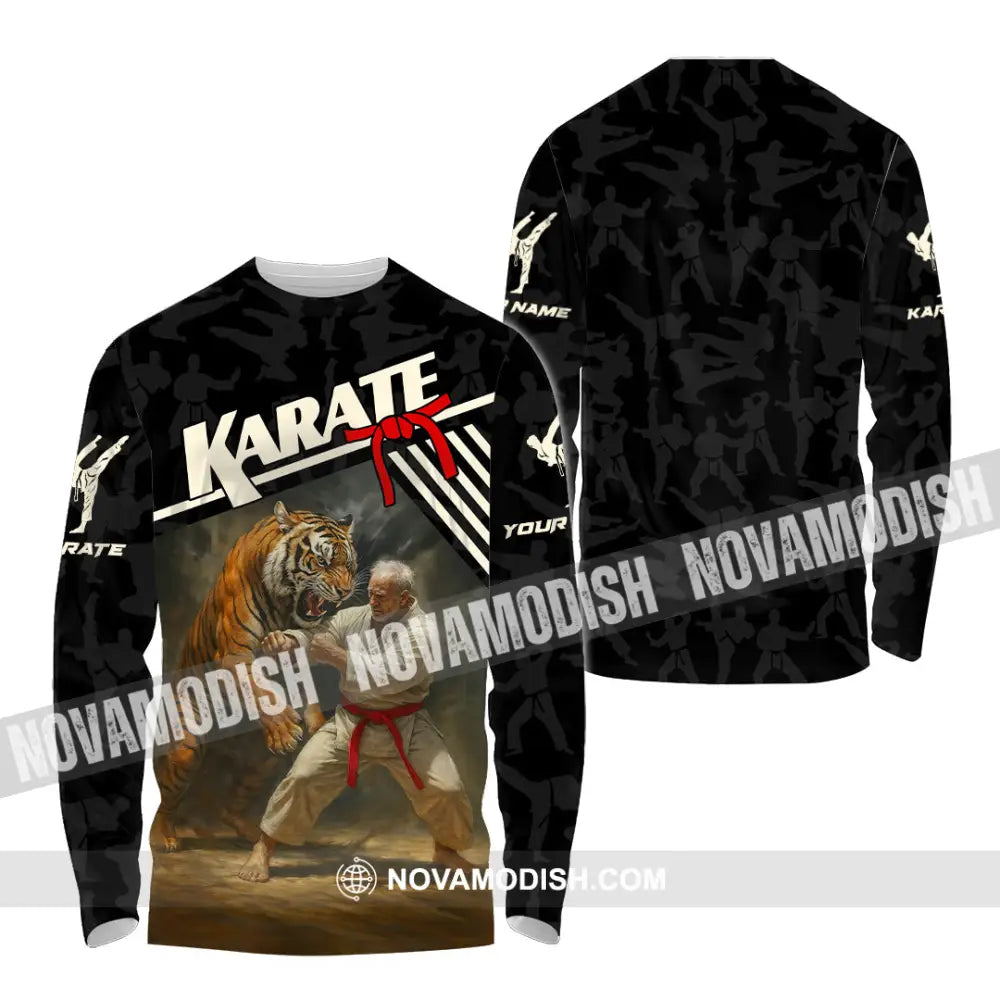 Unisex Shirt - Custom Karate Sport Shirt Long Sleeve Shirt / S T-shirt