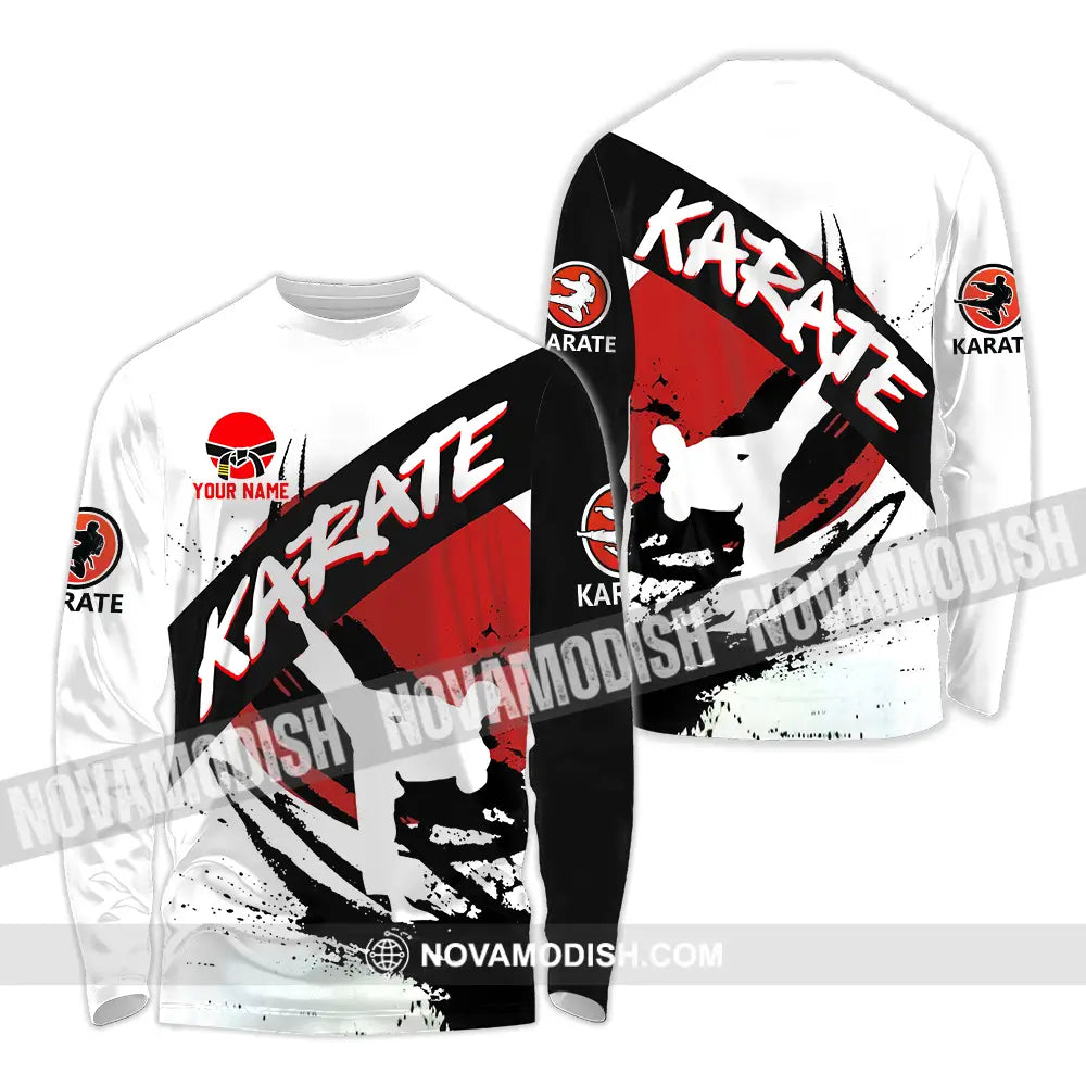 Unisex Shirt - Custom Karate Sport Shirt Long Sleeve Shirt / S T-shirt