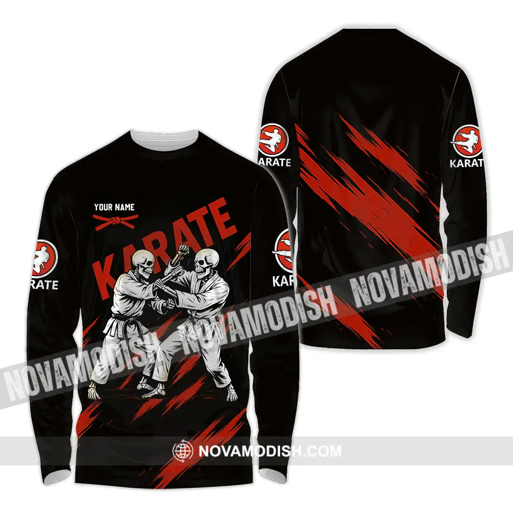 Unisex Shirt - Custom Karate Sport Shirt Long Sleeve Shirt / S T-shirt