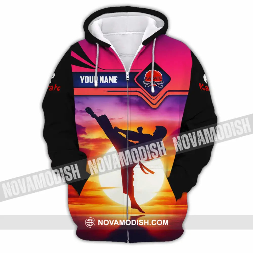 Unisex Shirt - Custom Karate Shirt Zipper Hoodie / S T-shirt
