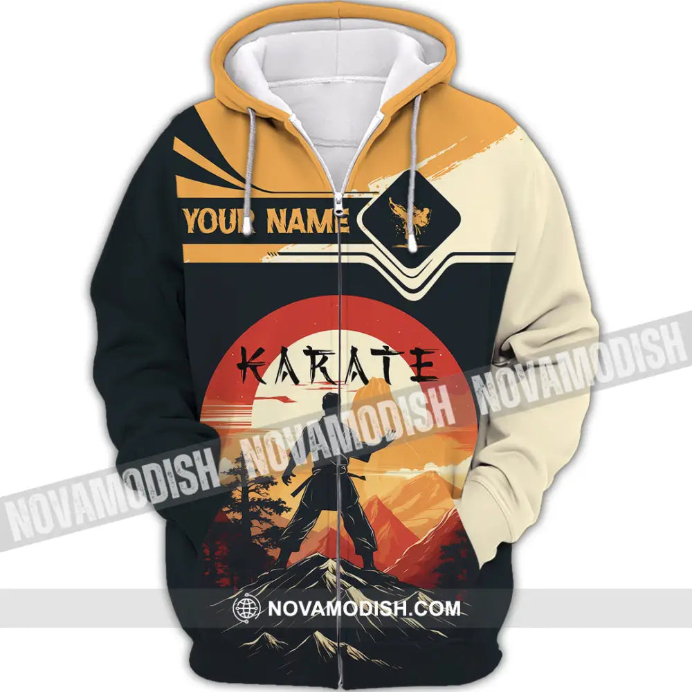 Unisex Shirt - Custom Karate Shirt Zipper Hoodie / S T-shirt