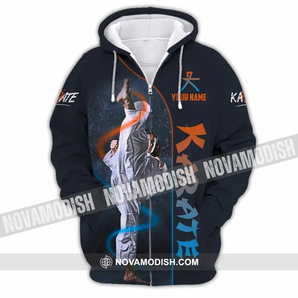 Unisex Shirt - Custom Karate Shirt Zipper Hoodie / S T-shirt