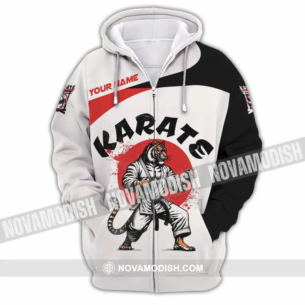 Unisex Shirt - Custom Karate Shirt Zipper Hoodie / S T-shirt