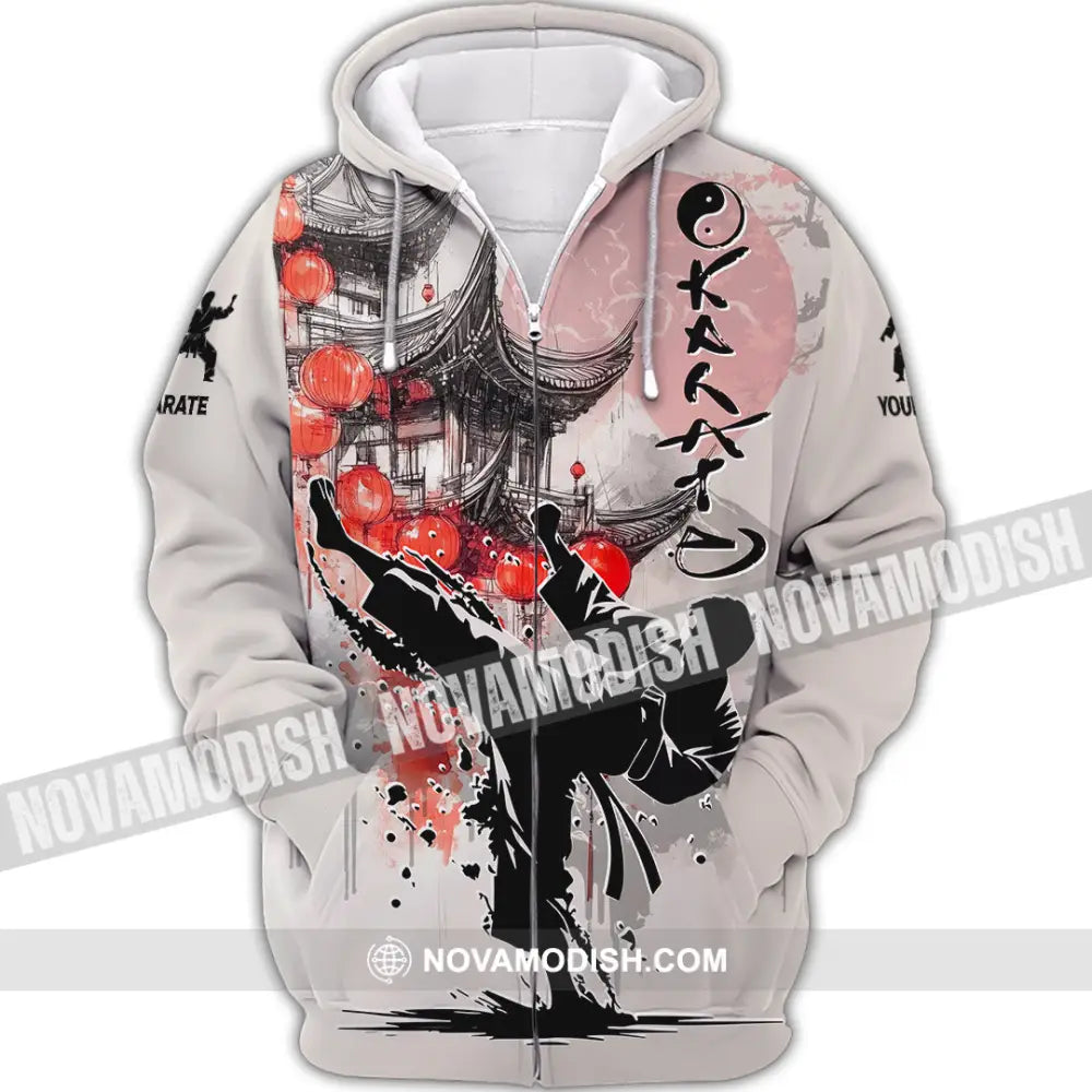 Unisex Shirt - Custom Karate Shirt Zipper Hoodie / S T-shirt