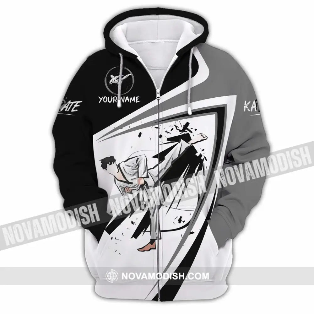 Unisex Shirt - Custom Karate Shirt Zipper Hoodie / S T-shirt