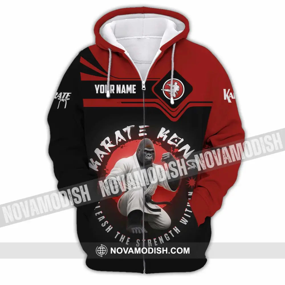 Unisex Shirt - Custom Karate Shirt Zipper Hoodie / S T-shirt