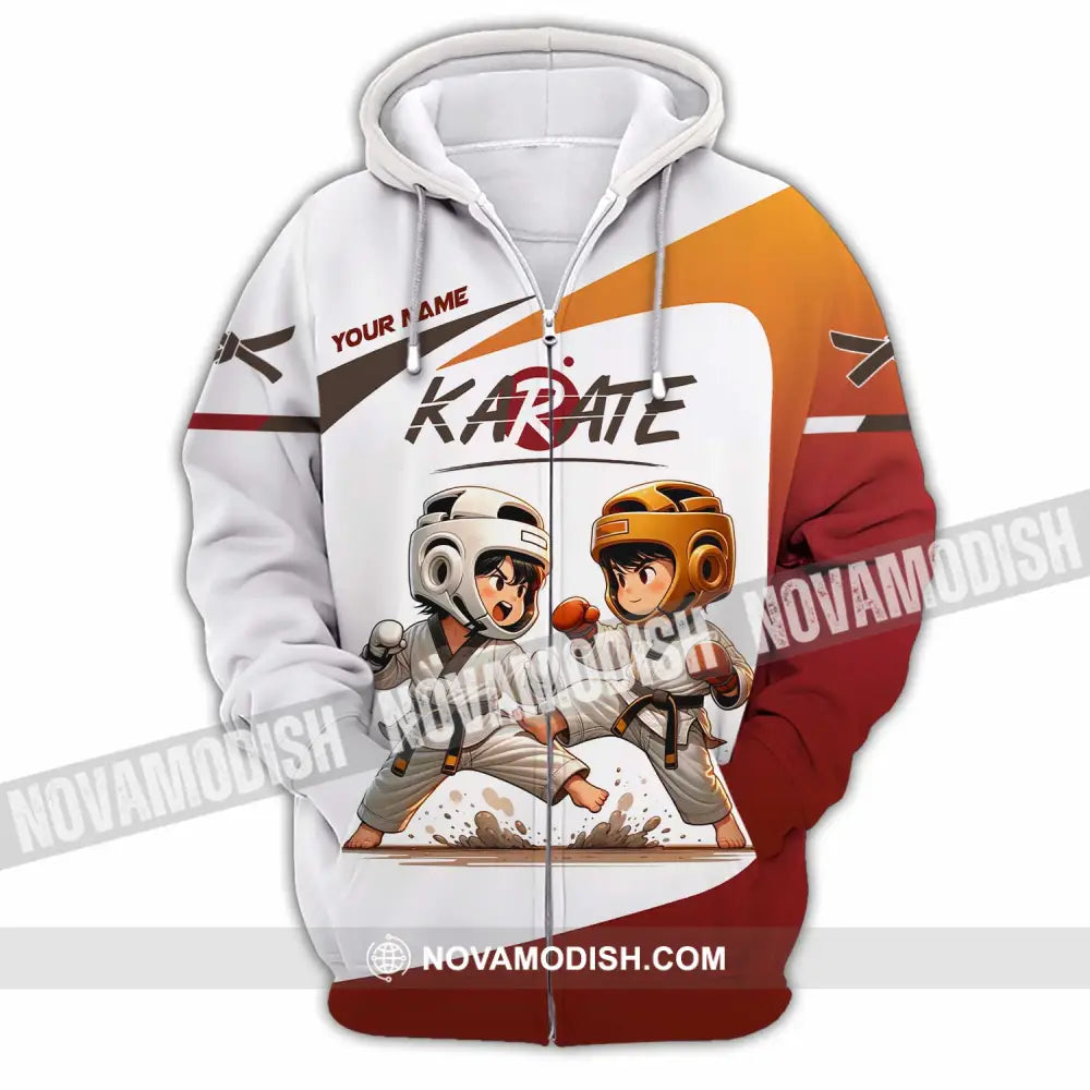 Unisex Shirt - Custom Karate Shirt Zipper Hoodie / S T-shirt