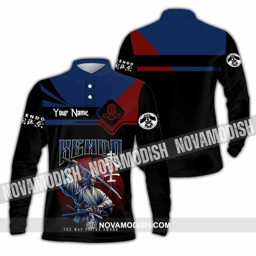 Unisex Shirt - Custom Kendo The Way Of The Sword Shirt Long Sleeve Polo / S T-shirt