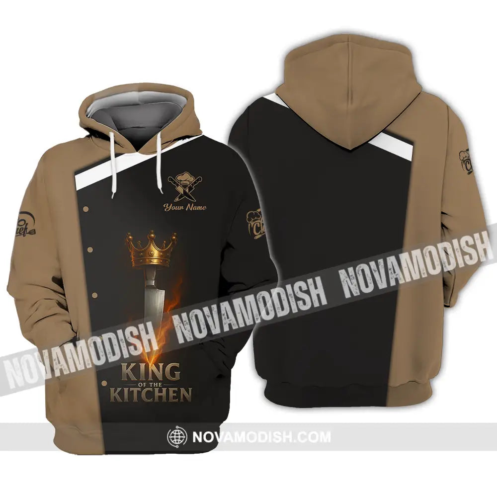 Unisex Shirt - Custom King Of Kitchen Chef Shirt Hoodie / S T-shirt