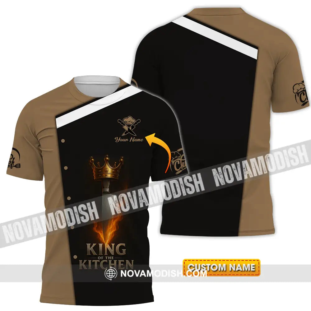 Unisex Shirt - Custom King Of Kitchen Chef Shirt T-shirt