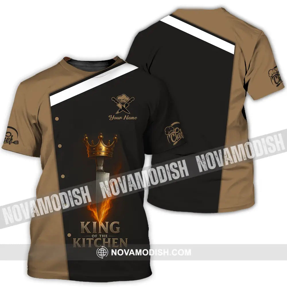 Unisex Shirt - Custom King Of Kitchen Chef Shirt T-Shirt / S T-shirt
