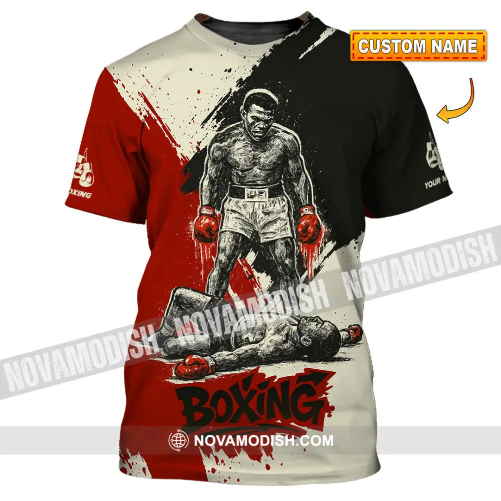 Unisex Shirt - Custom Knock Out Boxing Sport Shirt T-shirt