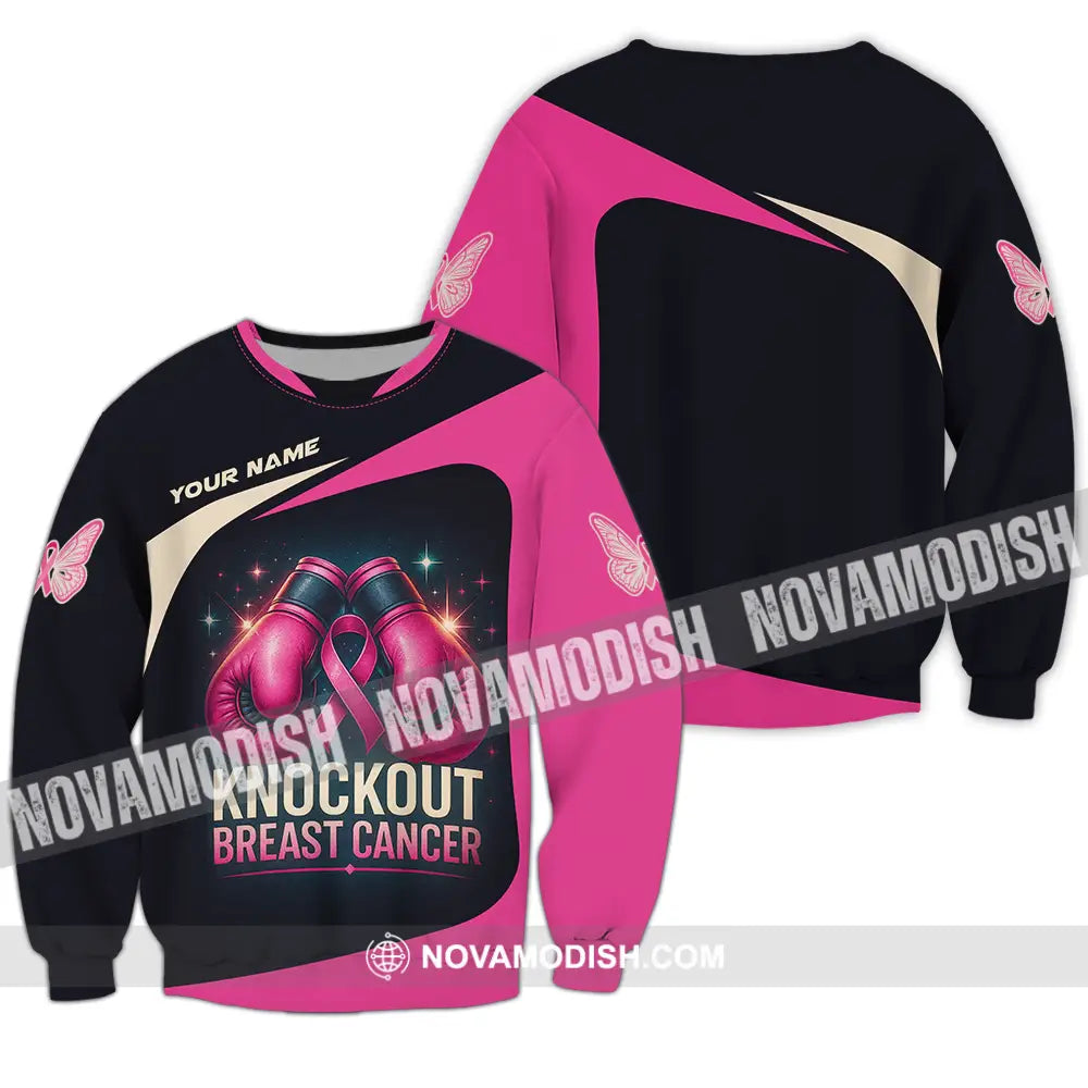 Unisex Shirt - Custom Knock Out Breast Cancer Shirt Long Sleeve / S T-shirt