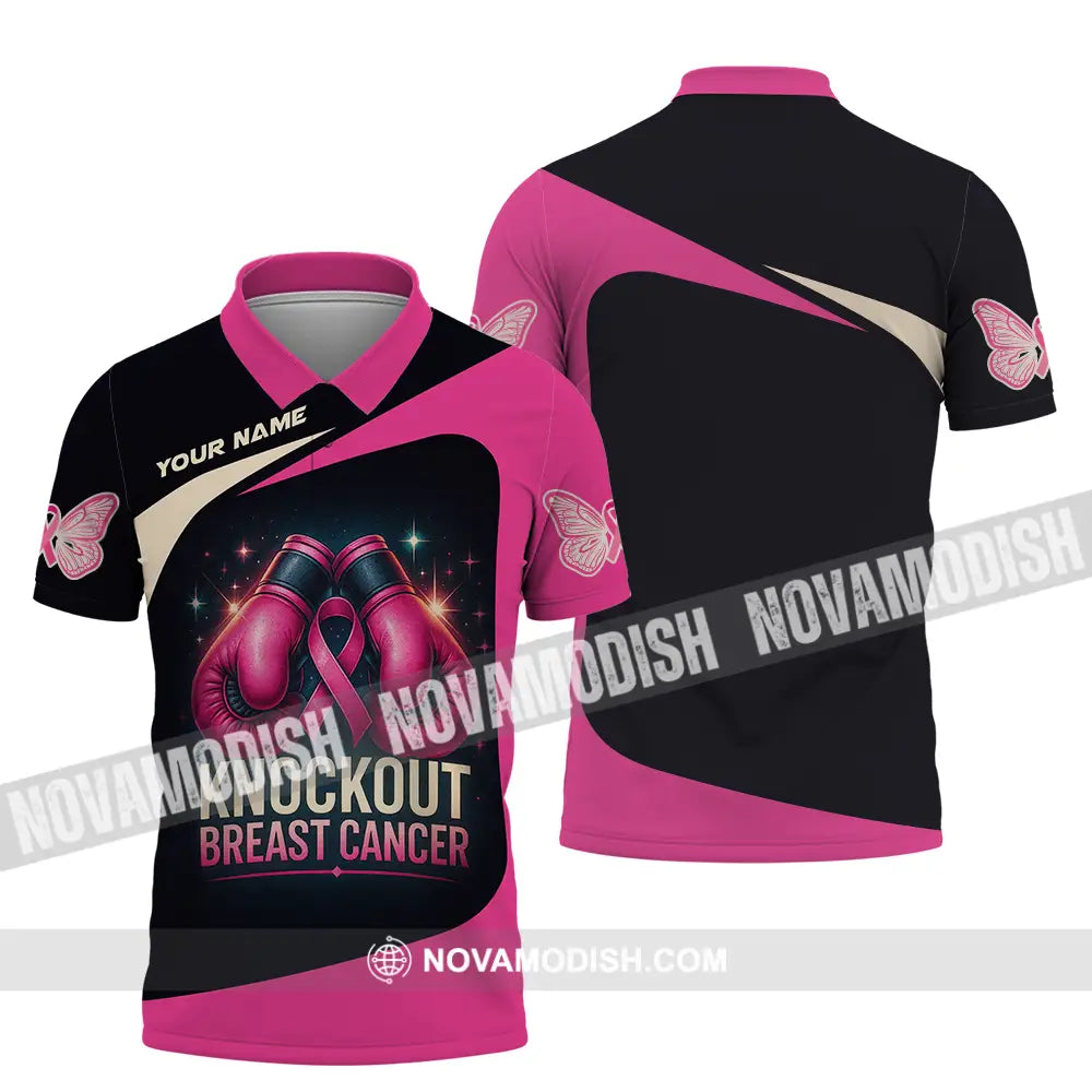 Unisex Shirt - Custom Knock Out Breast Cancer Shirt Polo Shirt / S T-shirt