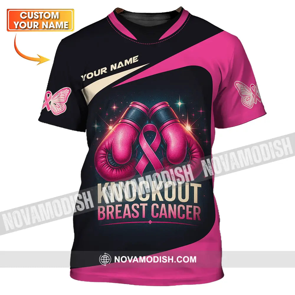 Unisex Shirt - Custom Knock Out Breast Cancer Shirt T-shirt