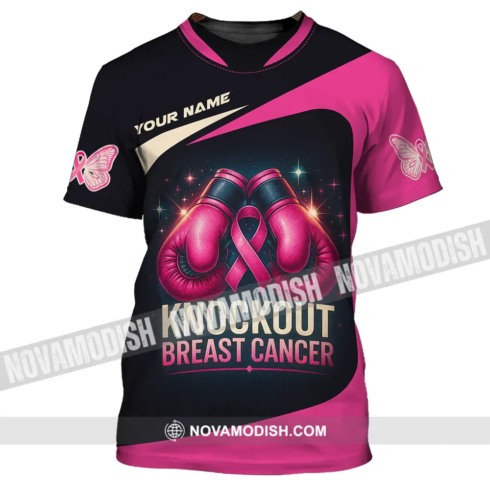 Unisex Shirt - Custom Knock Out Breast Cancer Shirt T-Shirt / S T-shirt