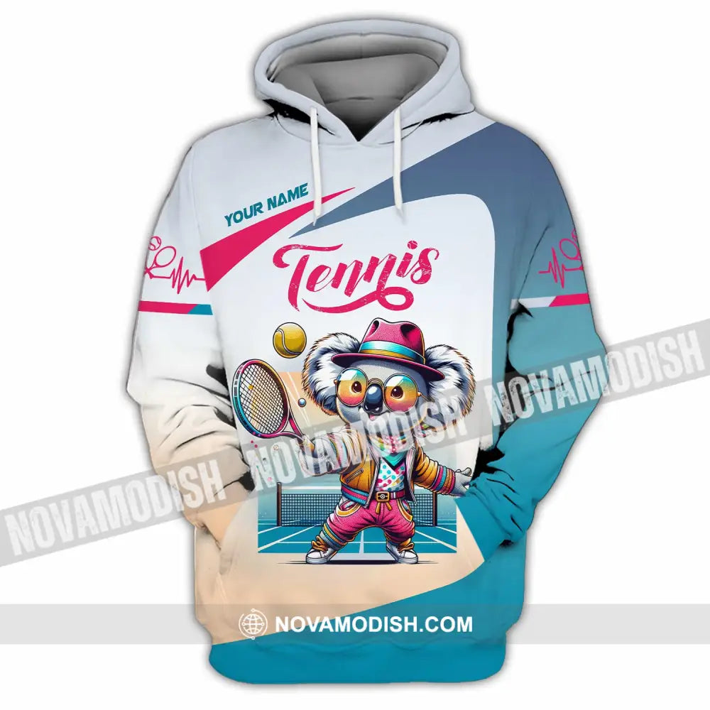 Unisex Shirt - Custom Koala Tennis Sport Shirt Hoodie / S T-shirt