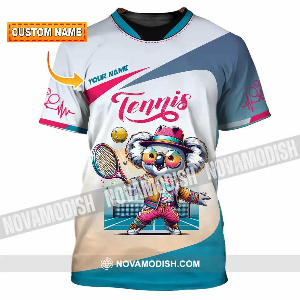 Unisex Shirt - Custom Koala Tennis Sport Shirt T-shirt