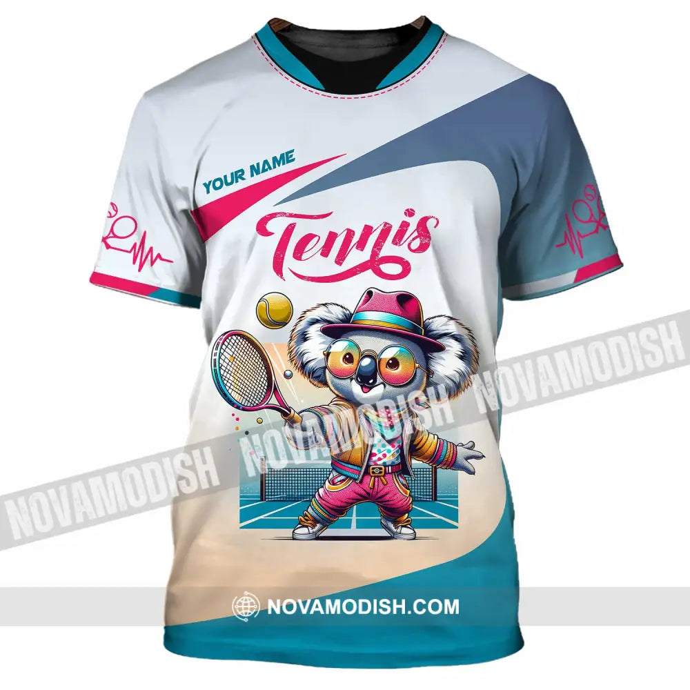 Unisex Shirt - Custom Koala Tennis Sport Shirt T-Shirt / S T-shirt