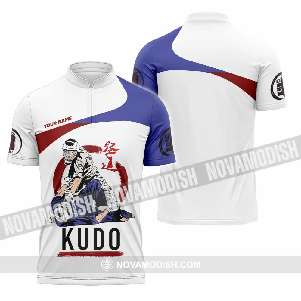 Unisex Shirt - Custom Kudo Lover Sport Shirt Zipper Polo Shirt / S T-shirt