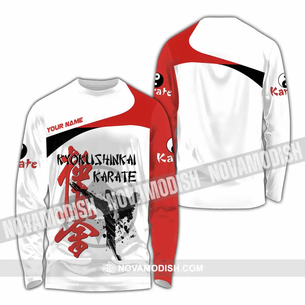 Unisex Shirt - Custom Kyokushin Karate Shirt Long Sleeve Shirt / S T-shirt