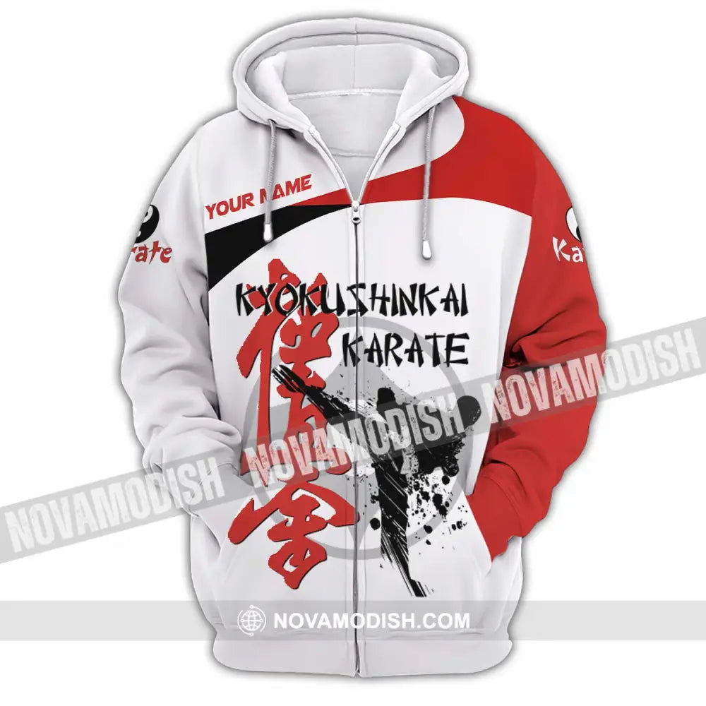 Unisex Shirt - Custom Kyokushin Karate Shirt Zipper Hoodie / S T-shirt