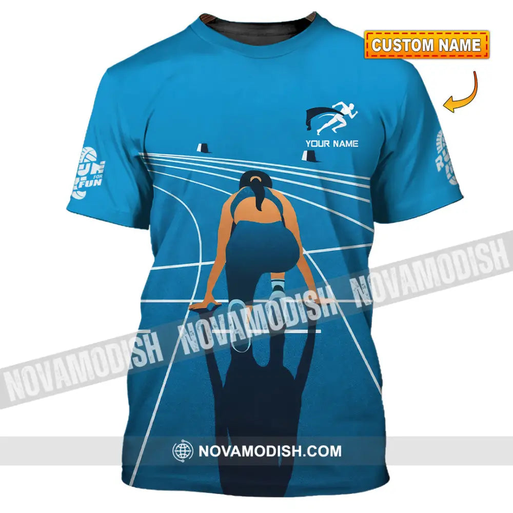 Unisex Shirt - Custom Love Running Sport Shirt T-shirt