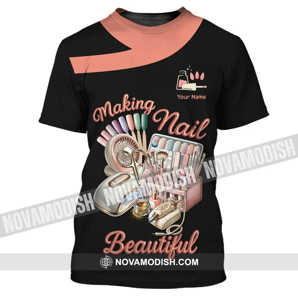 Unisex Shirt - Custom Making Nails Beautiful Shirt T-Shirt / S T-shirt