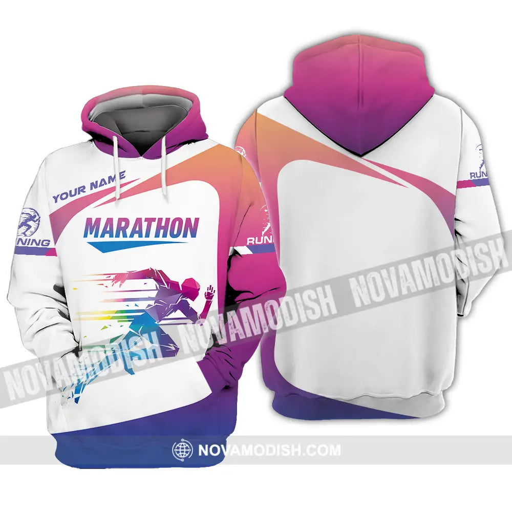Unisex Shirt - Custom Marathon Running Lover Sport Shirt Hoodie / S T-shirt