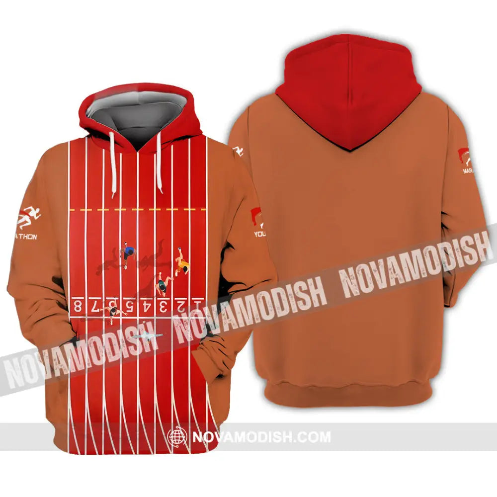 Unisex Shirt - Custom Marathon Running Lover Sport Shirt Hoodie / S T-shirt