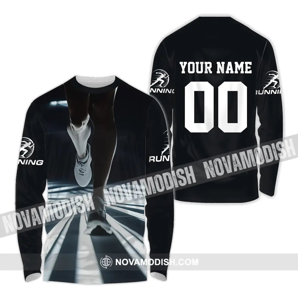 Unisex Shirt - Custom Marathon Running Lover Sport Shirt Long Sleeve Shirt / S T-shirt