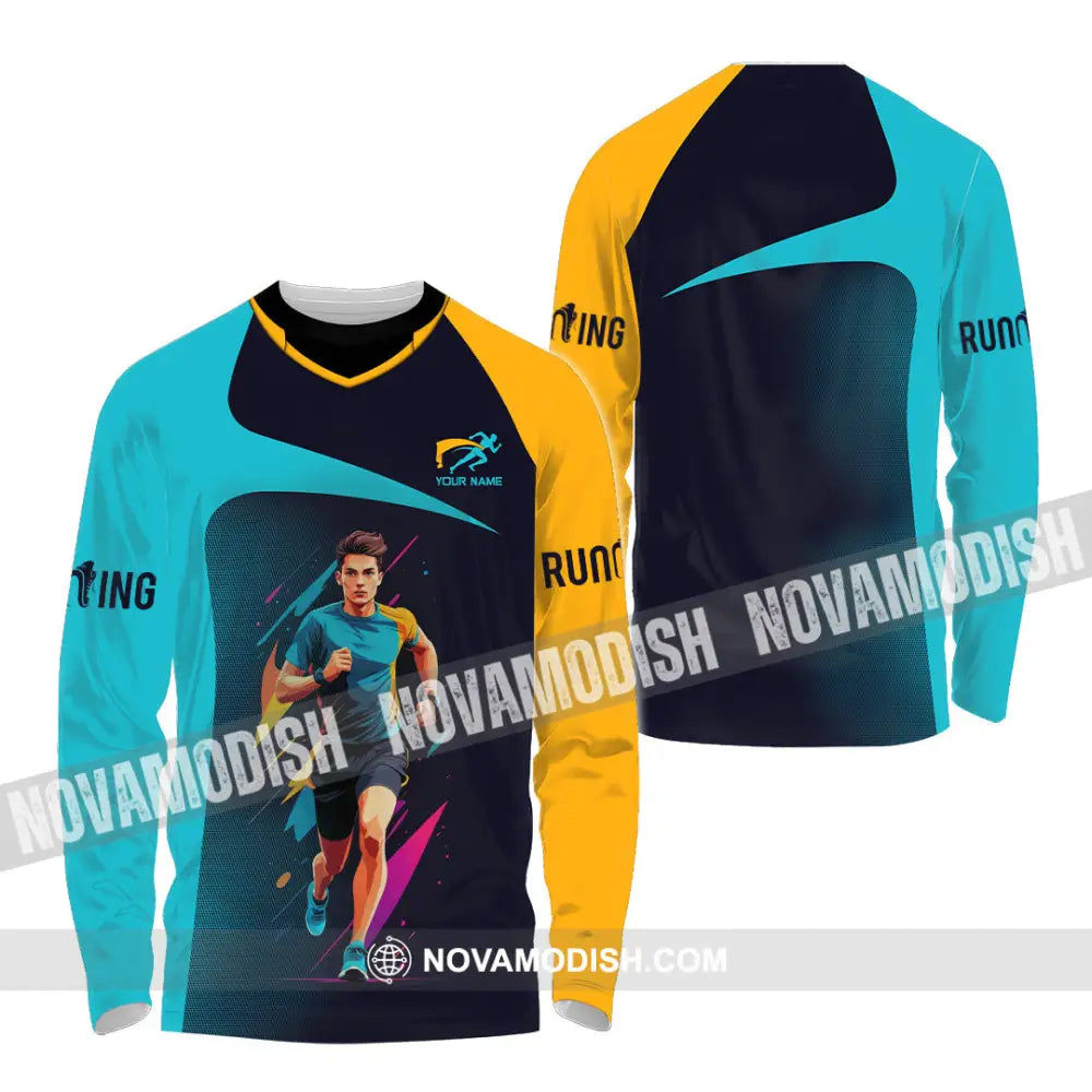 Unisex Shirt - Custom Marathon Running Lover Sport Shirt Long Sleeve Shirt / S T-shirt