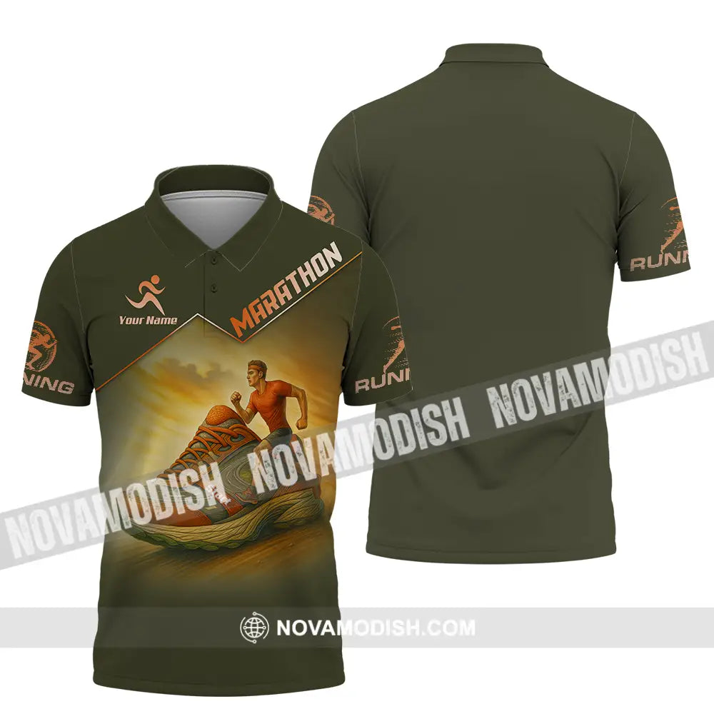 Unisex Shirt - Custom Marathon Running Lover Sport Shirt Polo Shirt / S T-shirt