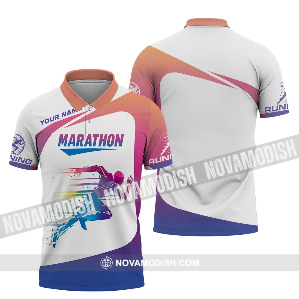 Unisex Shirt - Custom Marathon Running Lover Sport Shirt Polo Shirt / S T-shirt