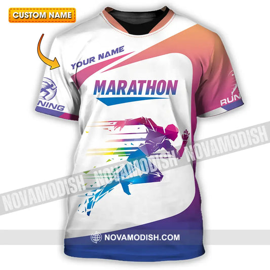 Unisex Shirt - Custom Marathon Running Lover Sport Shirt T-shirt