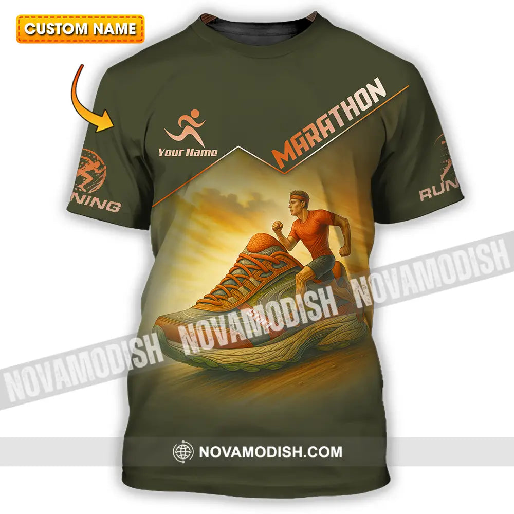 Unisex Shirt - Custom Marathon Running Lover Sport Shirt T-shirt