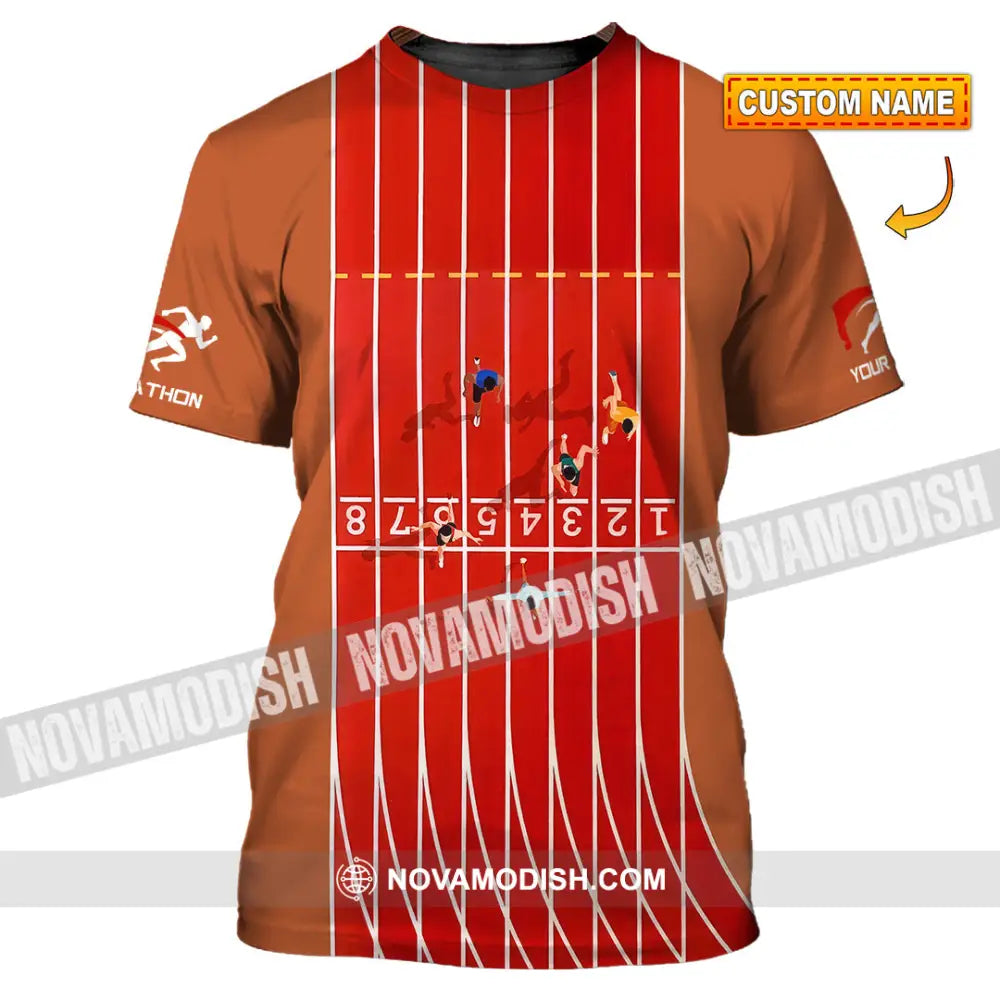 Unisex Shirt - Custom Marathon Running Lover Sport Shirt T-shirt