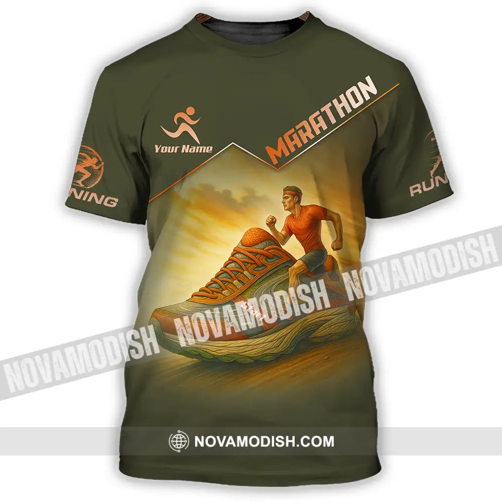 Unisex Shirt - Custom Marathon Running Lover Sport Shirt T-Shirt / S T-shirt
