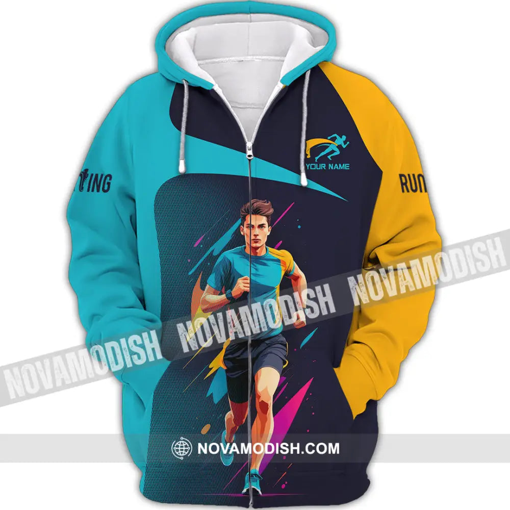 Unisex Shirt - Custom Marathon Running Lover Sport Shirt Zipper Hoodie / S T-shirt