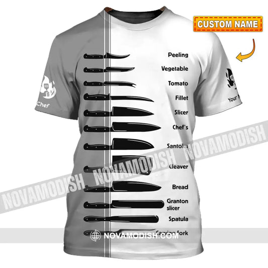 Unisex Shirt - Custom Master Chef Knife Collection Shirt T-shirt