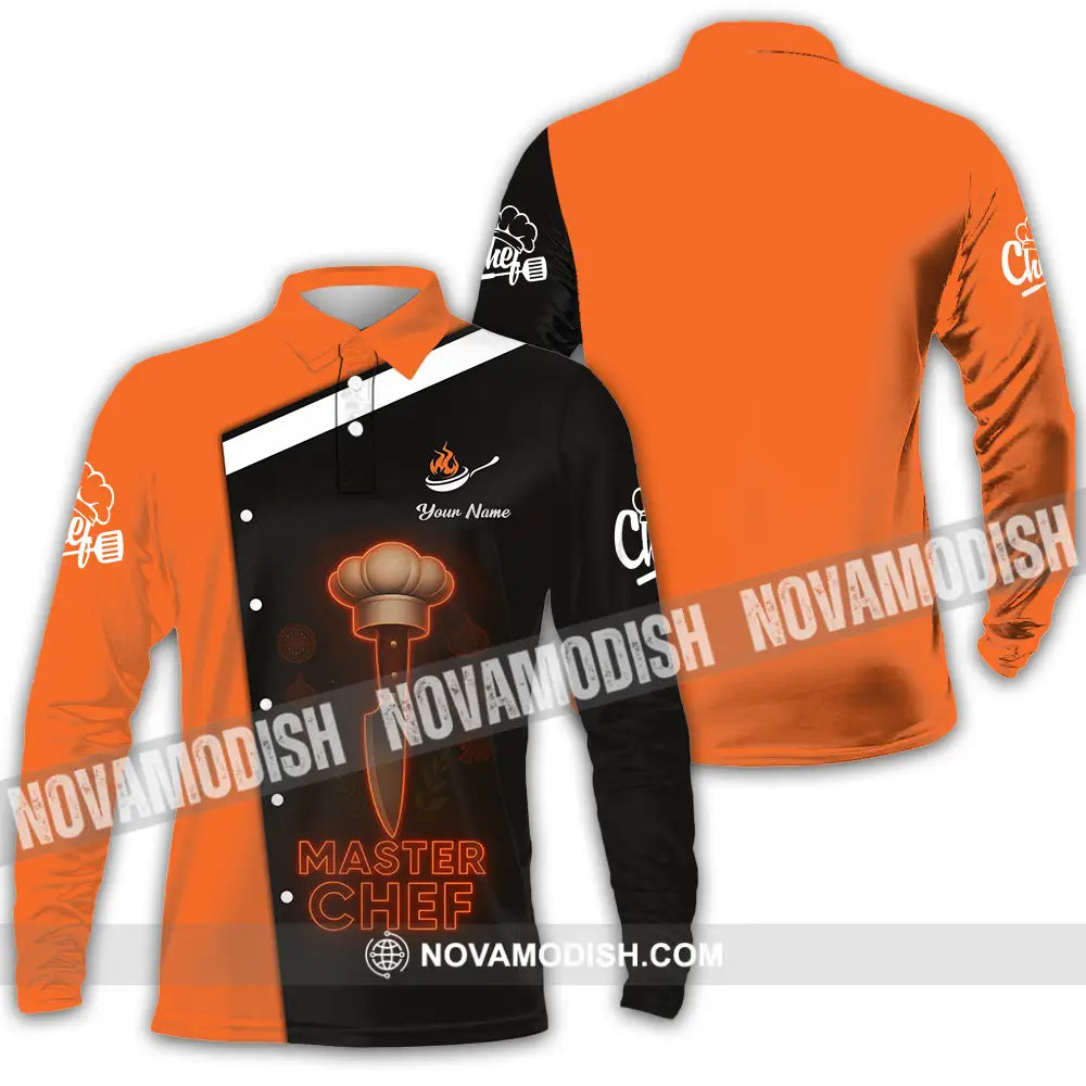 Unisex Shirt - Custom Master Chef Shirt Long Sleeve Polo / S T-shirt