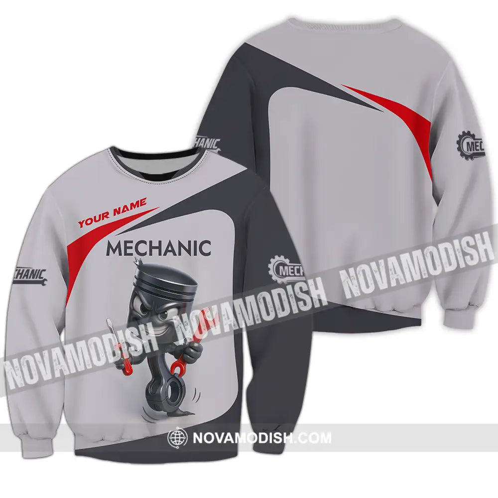 Unisex Shirt - Custom Mechanic Shirt Long Sleeve / S T-shirt
