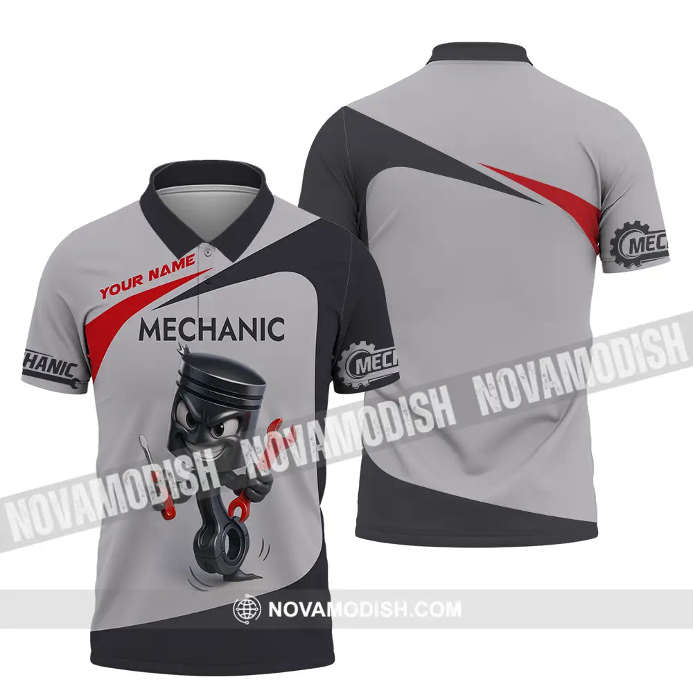 Unisex Shirt - Custom Mechanic Shirt Polo Shirt / S T-shirt