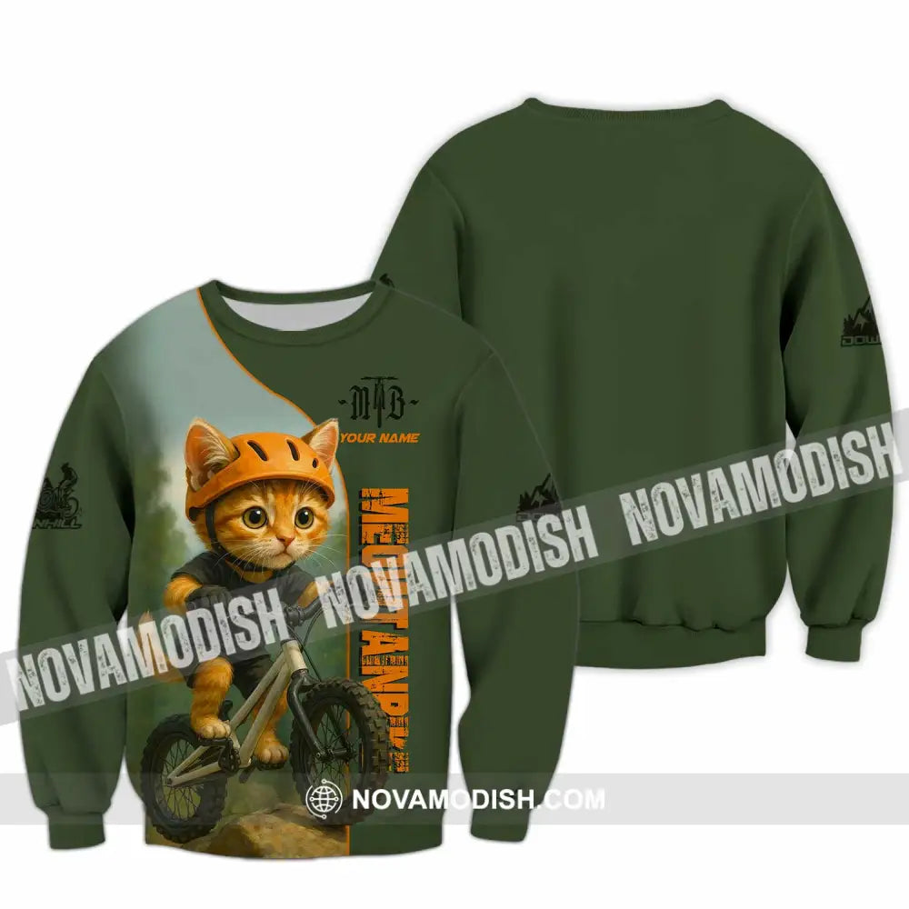 Unisex Shirt - Custom Meowtain Bike Shirt Long Sleeve / S T-shirt
